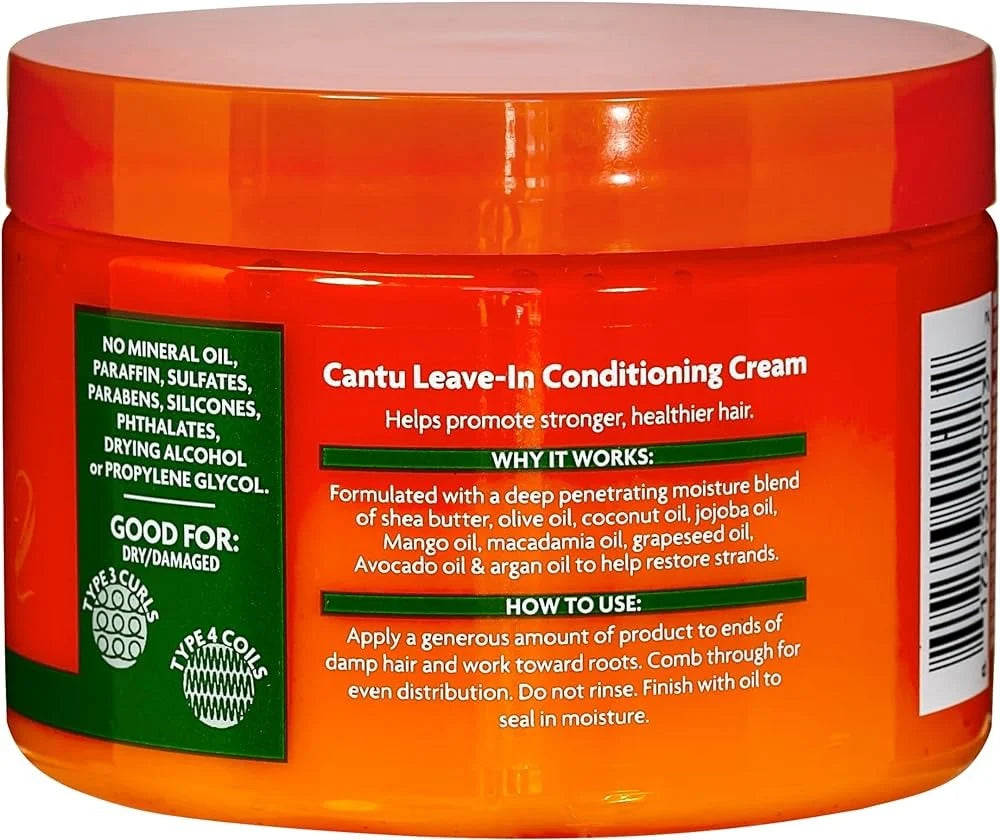 Cantu Shea Butter Leave-In Conditioning Cream (340g).