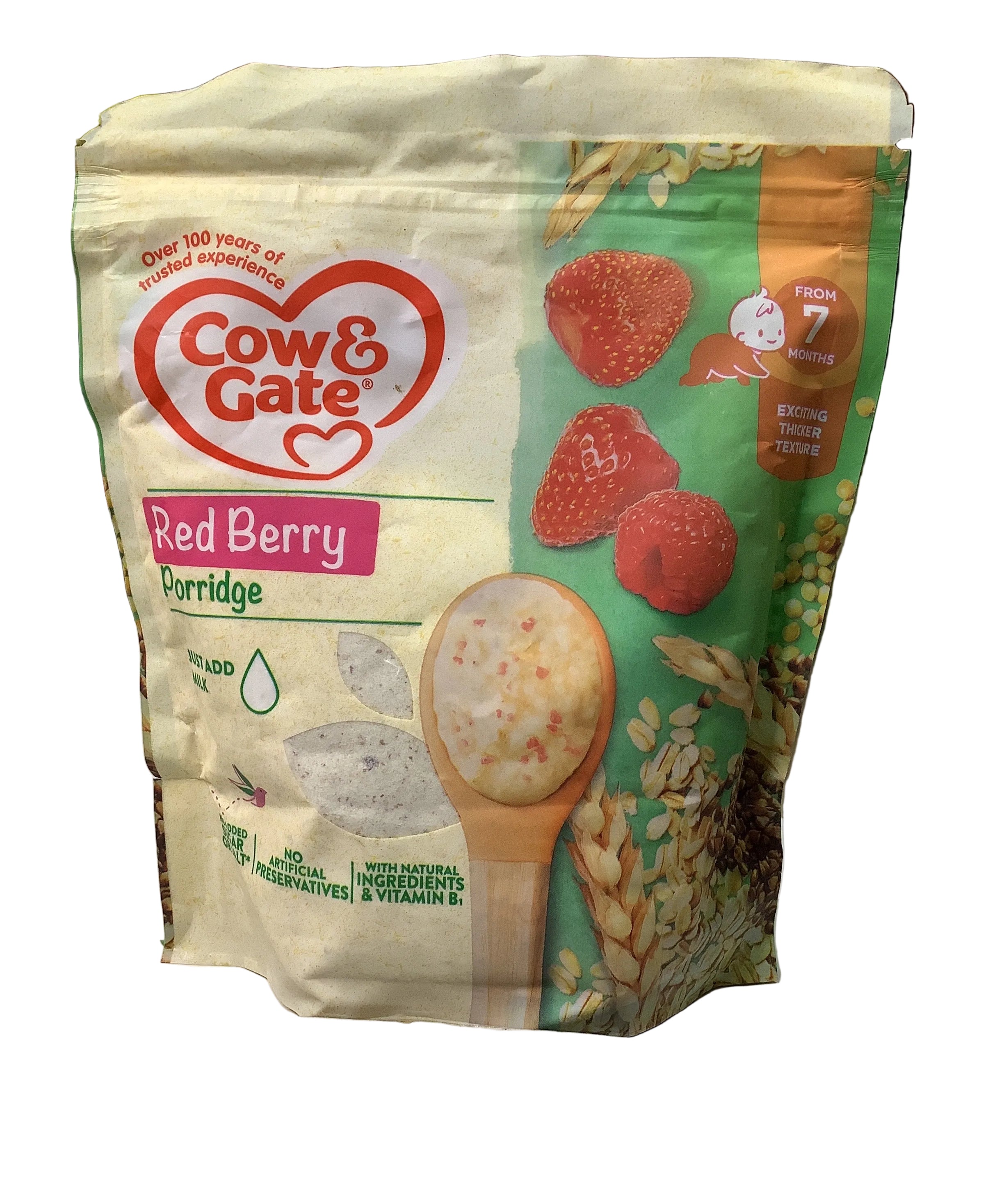 Cow & Gate Red Berry Wholegrain Porridge