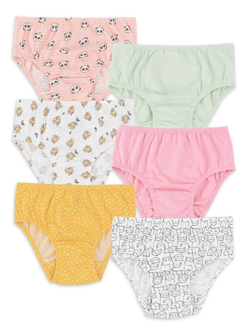 6 Pack Girls Briefs.
