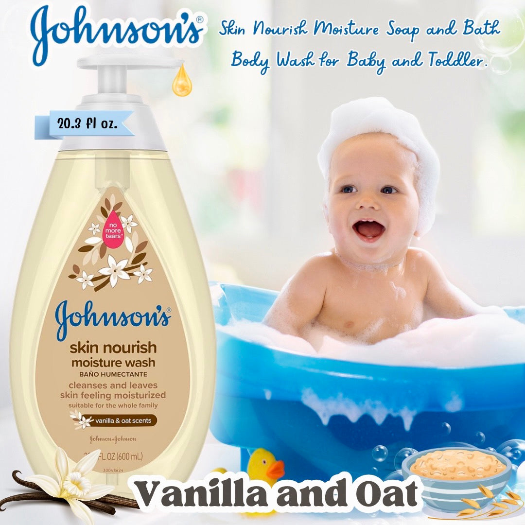 Johnson's Moisture Wash (Vanilla & Oat Scents)600ml