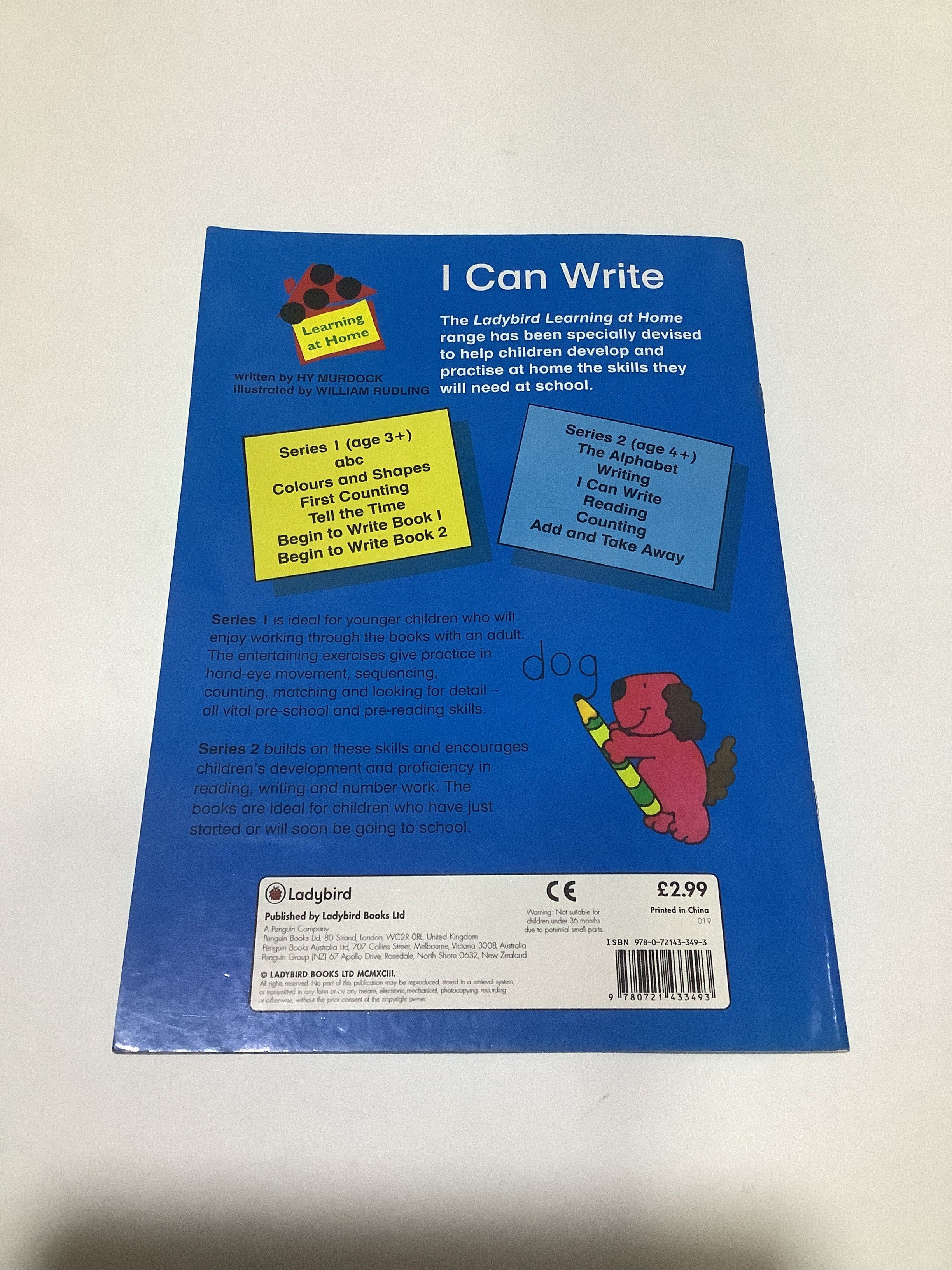 Learning at Home I Can Write (Series 2)
