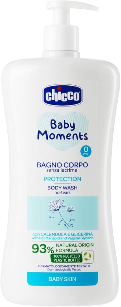 Chicco Baby Moments No-Tear Body Wash (750ml Bottle)