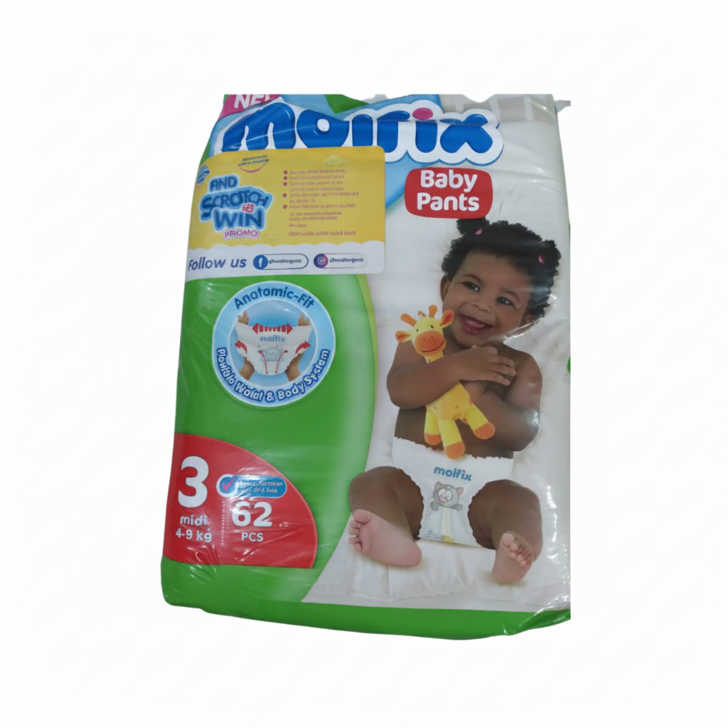 Molfix Pants Size3 Midi 4-9kg