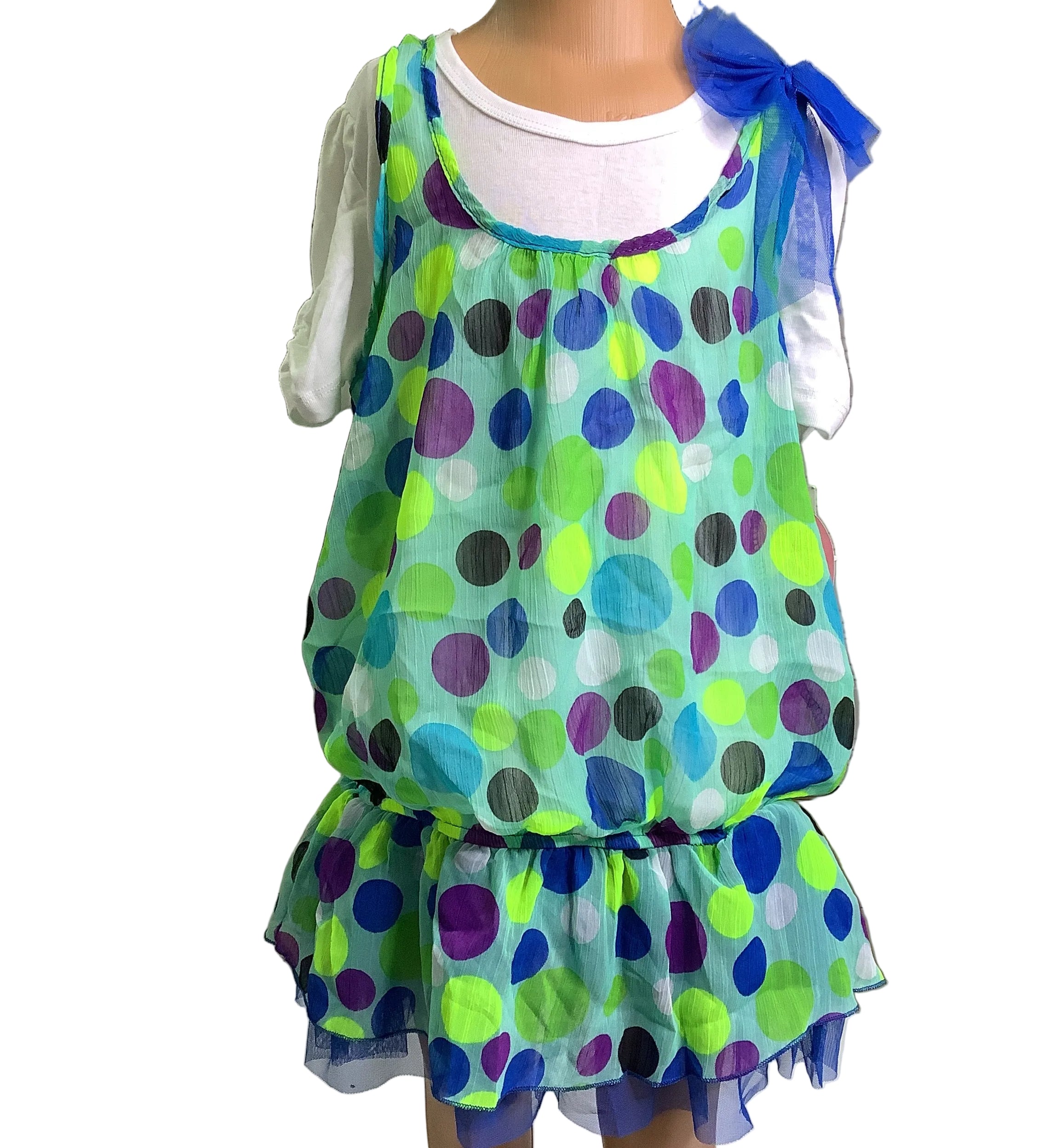 Sears Tempted Girls 2fer Tunic with Neck MINT M(10-12)