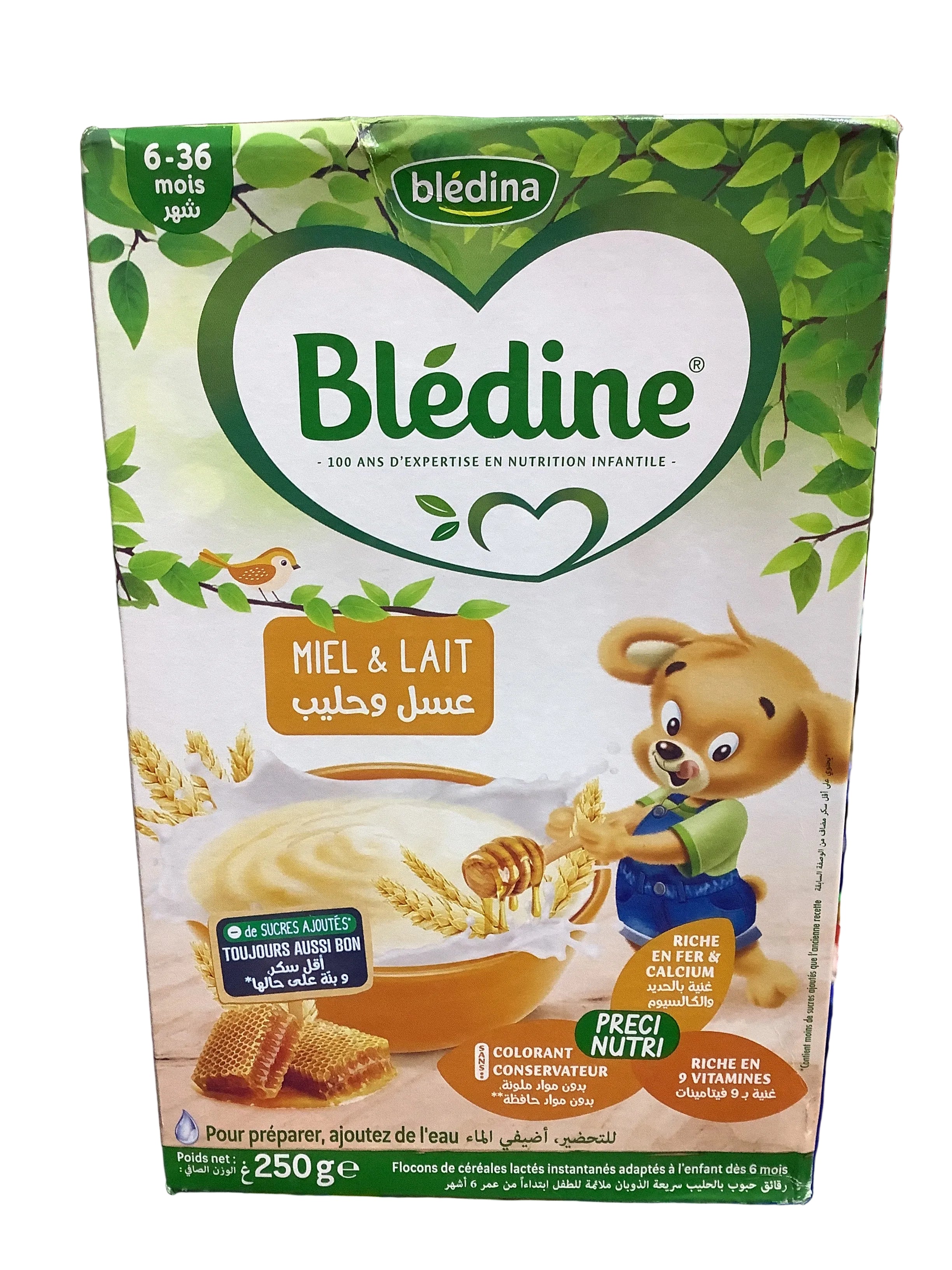 Bledine Miel & Lait 250g (6-36months)