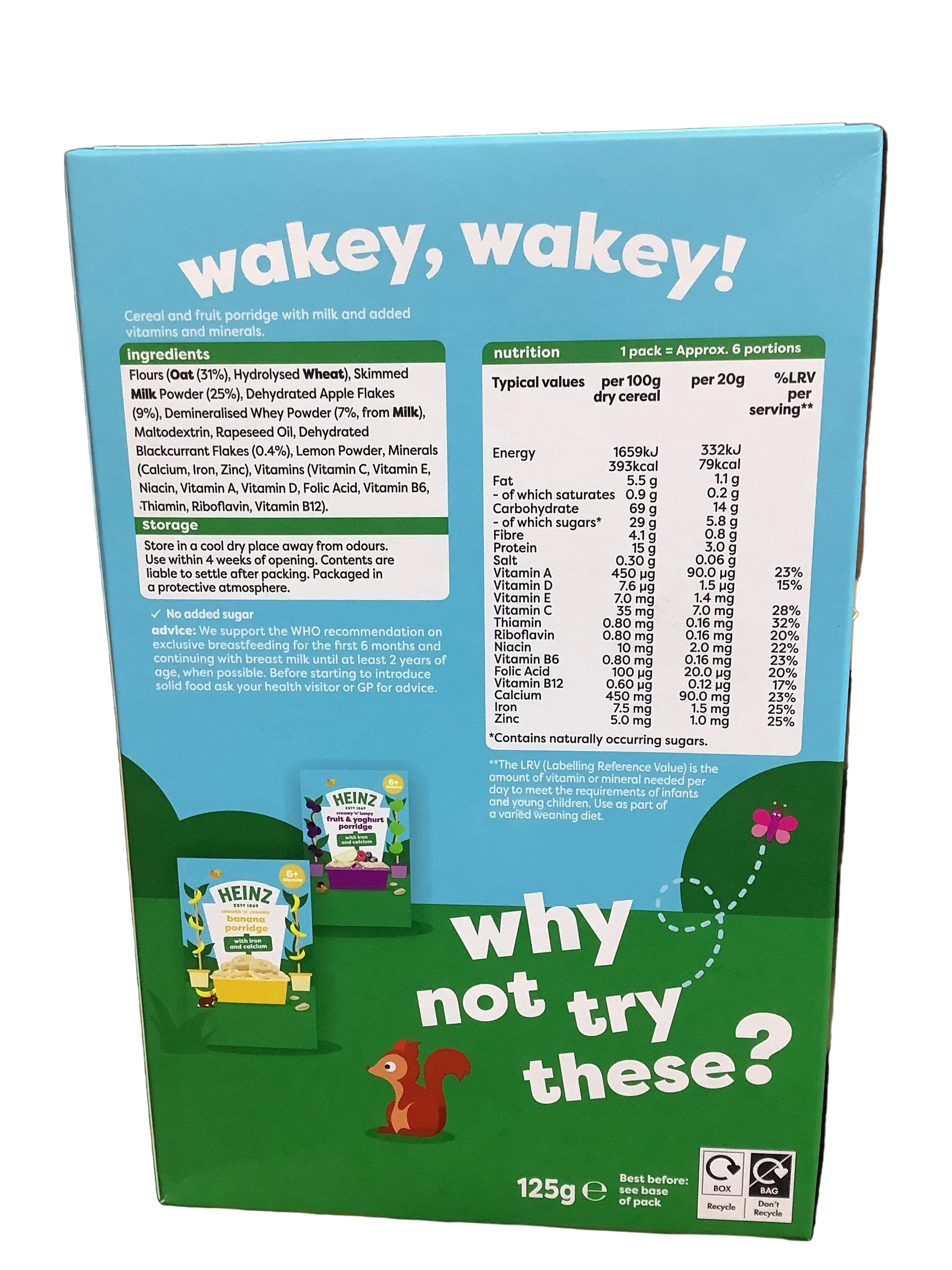 Heinz Oat & Apple Porridge 125g (6 months +)