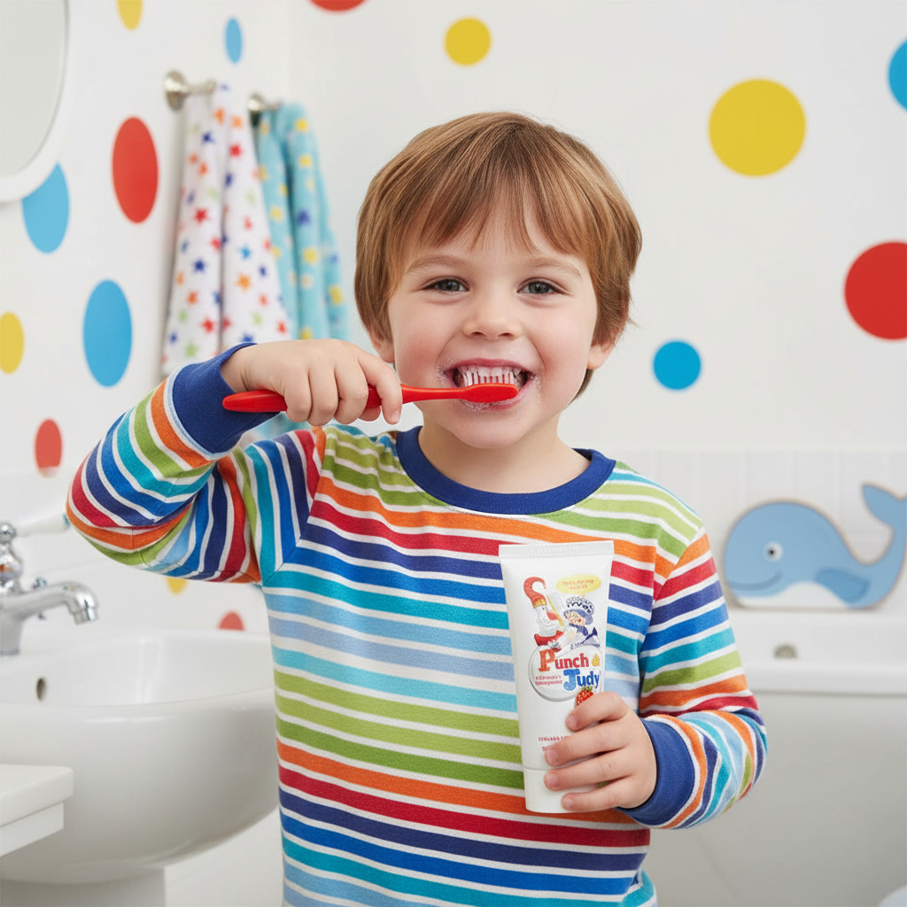 Punch & Judy Strawberry Flavour Toothpaste