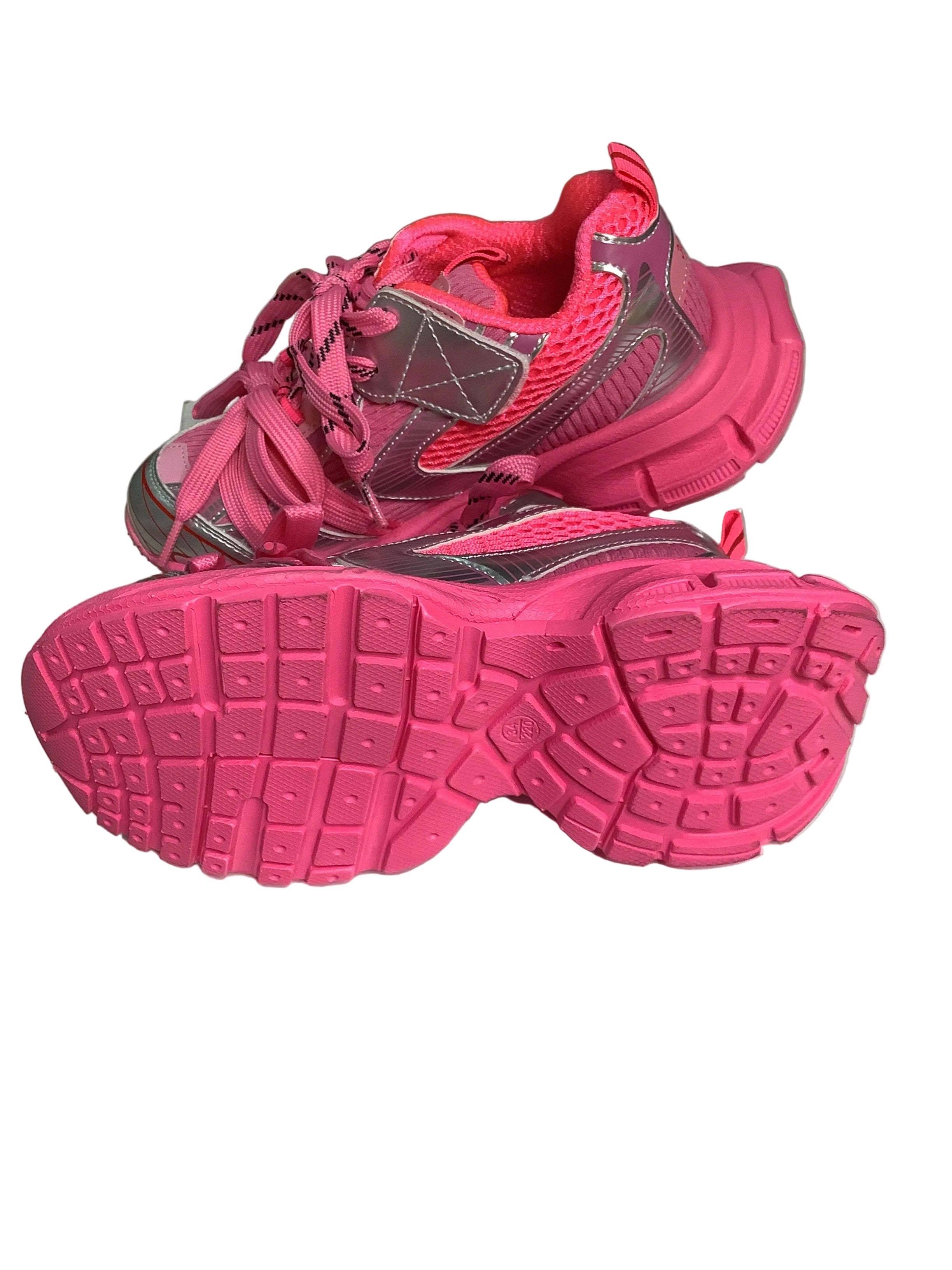 Balenciaga Girls Pink Canvas Sneakers