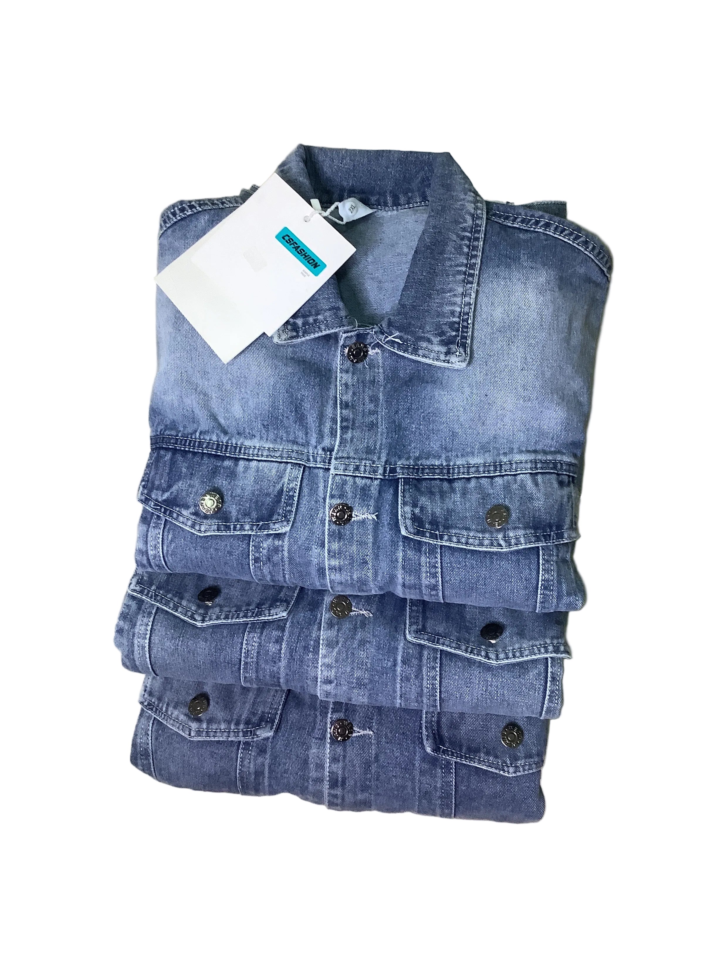 Csfashion Simple True Top Homme Jean Jacket.