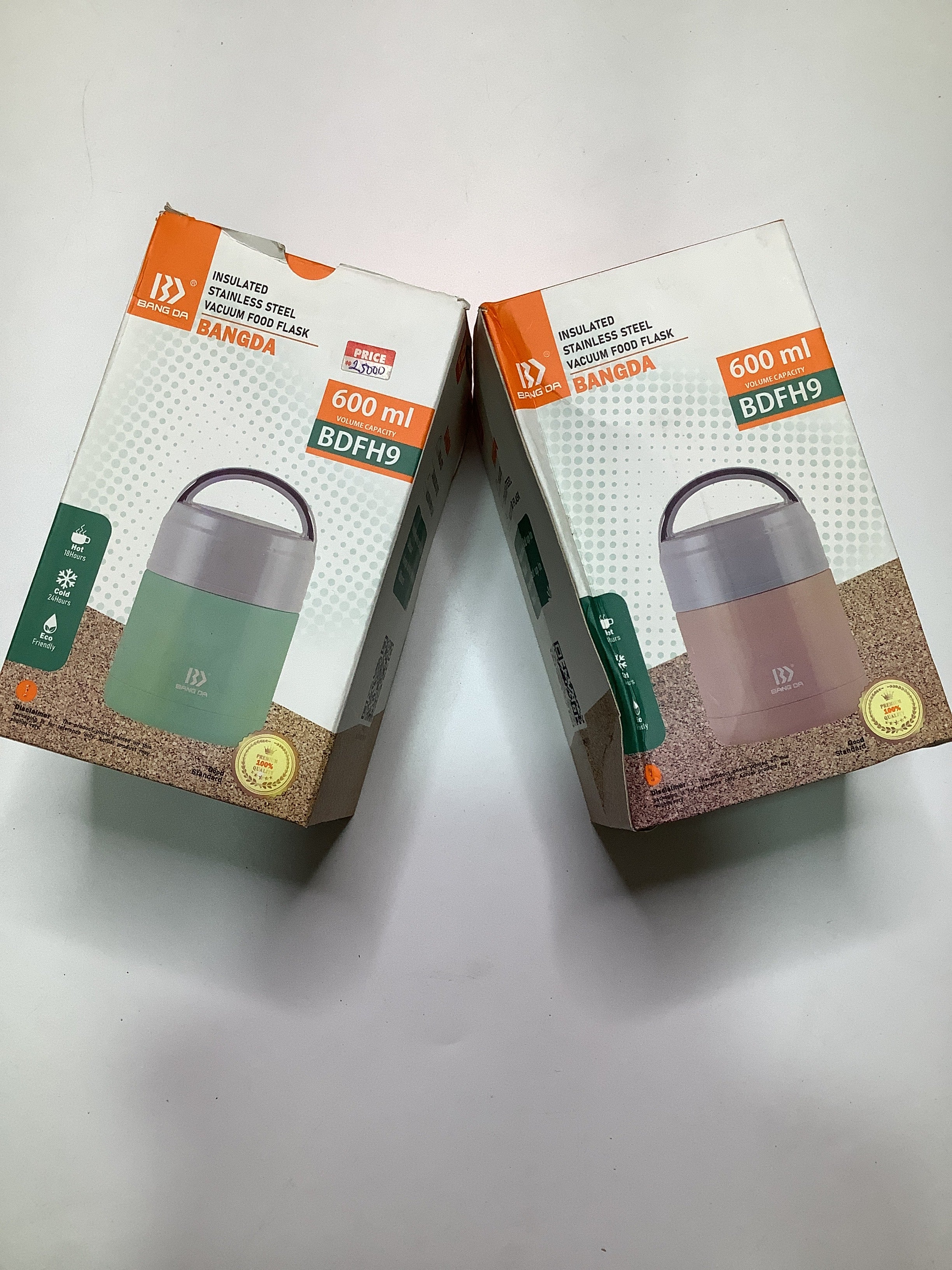 Bangda Insulated Stainless Steel Vacuum Food Flask. (BDFH9 600ml).