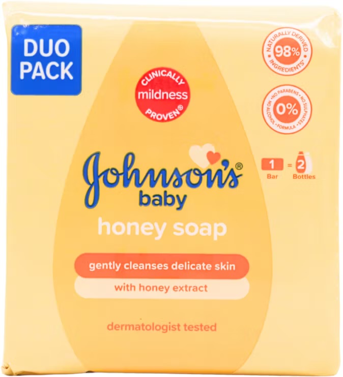 Johnson's baby honey soap (duo pack 2x90g)