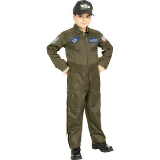 Airforce Officer Kids Costume (Overall)