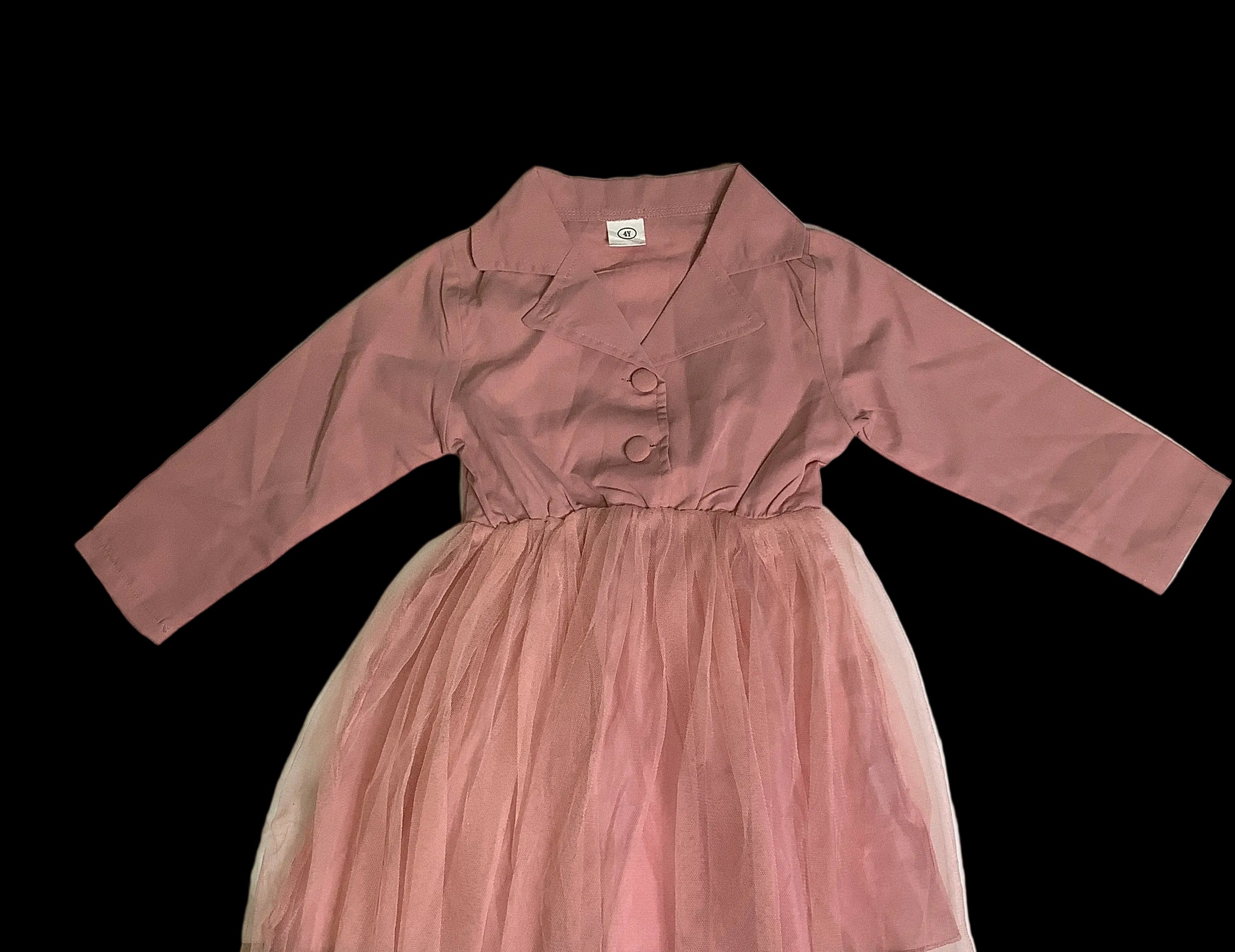 Baby girl peach gown