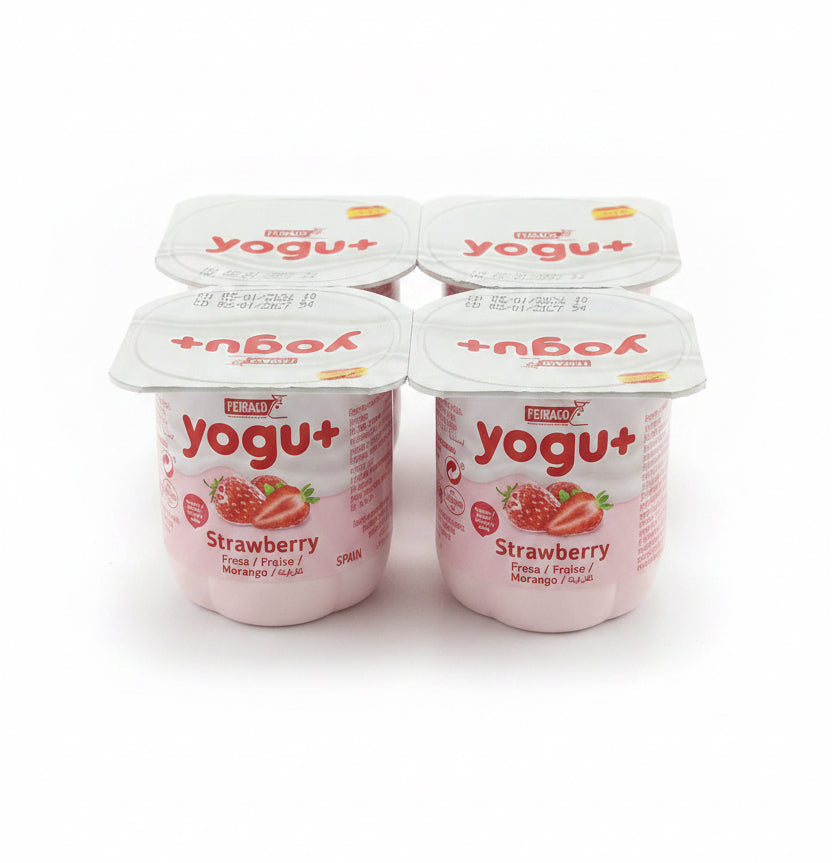 Feiraço Yog+ Strawberry – Creamy Yogurt with Real Strawberry Taste
