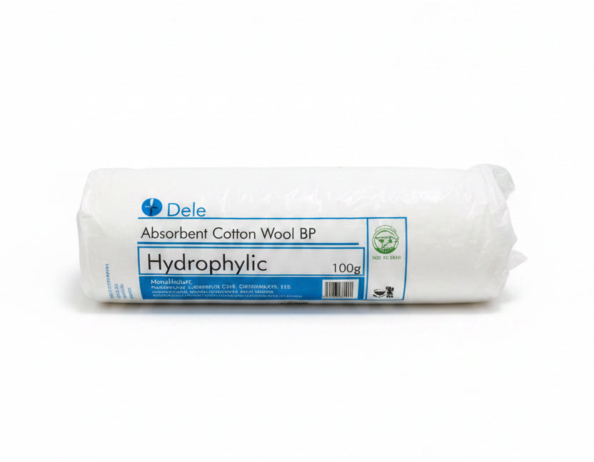 Dele Absorbent Cotton Wool BP (Hydrophylic) 100g