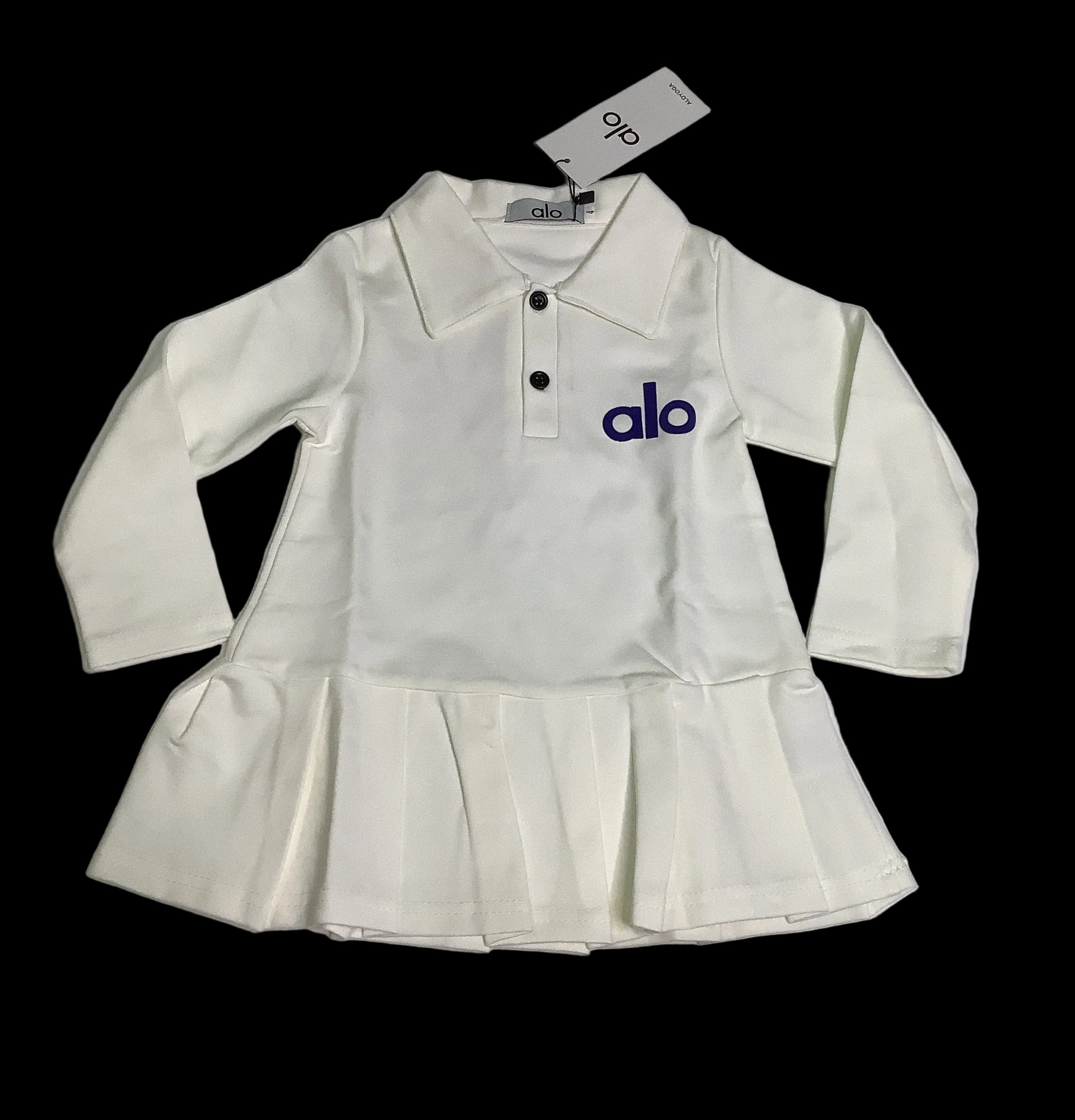 Aloyoga Baby Girls Long Sleeve Gown