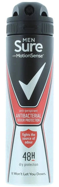 Sure Men Motion Sense Anti Bacterial odour protection 48h (250ml).