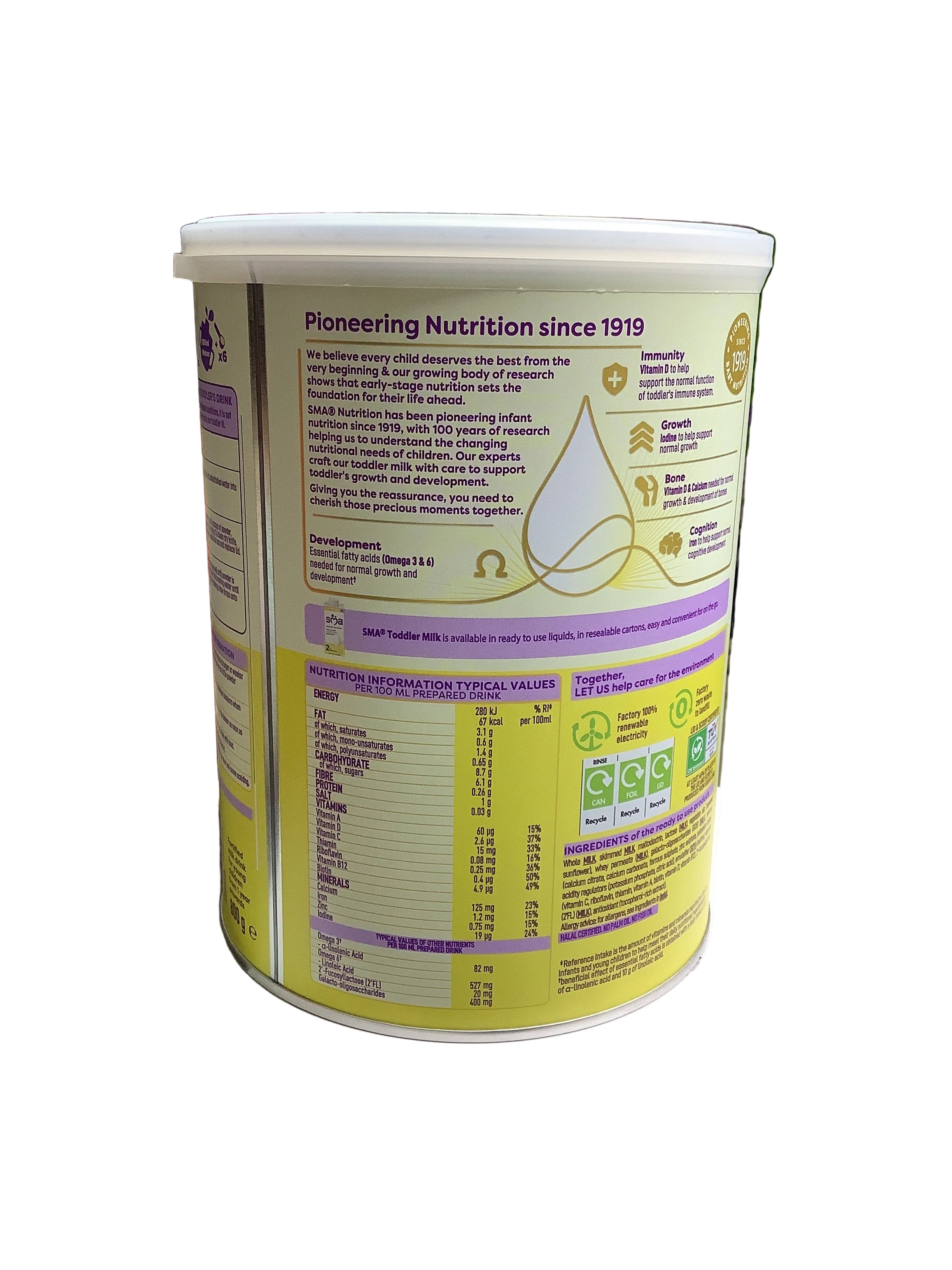 SMA Pro Toddler Milk Formula Stage3 (Foreign 800g)1-3Yrs