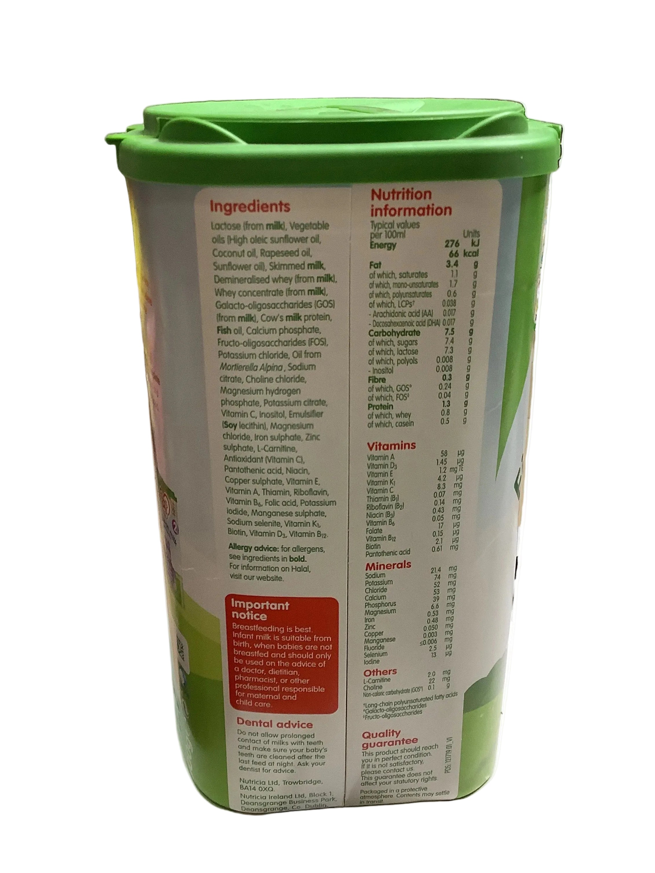 Cow & Gate First Infant Milk Breastmilk Substitute From Birth Stage 1 (800g)