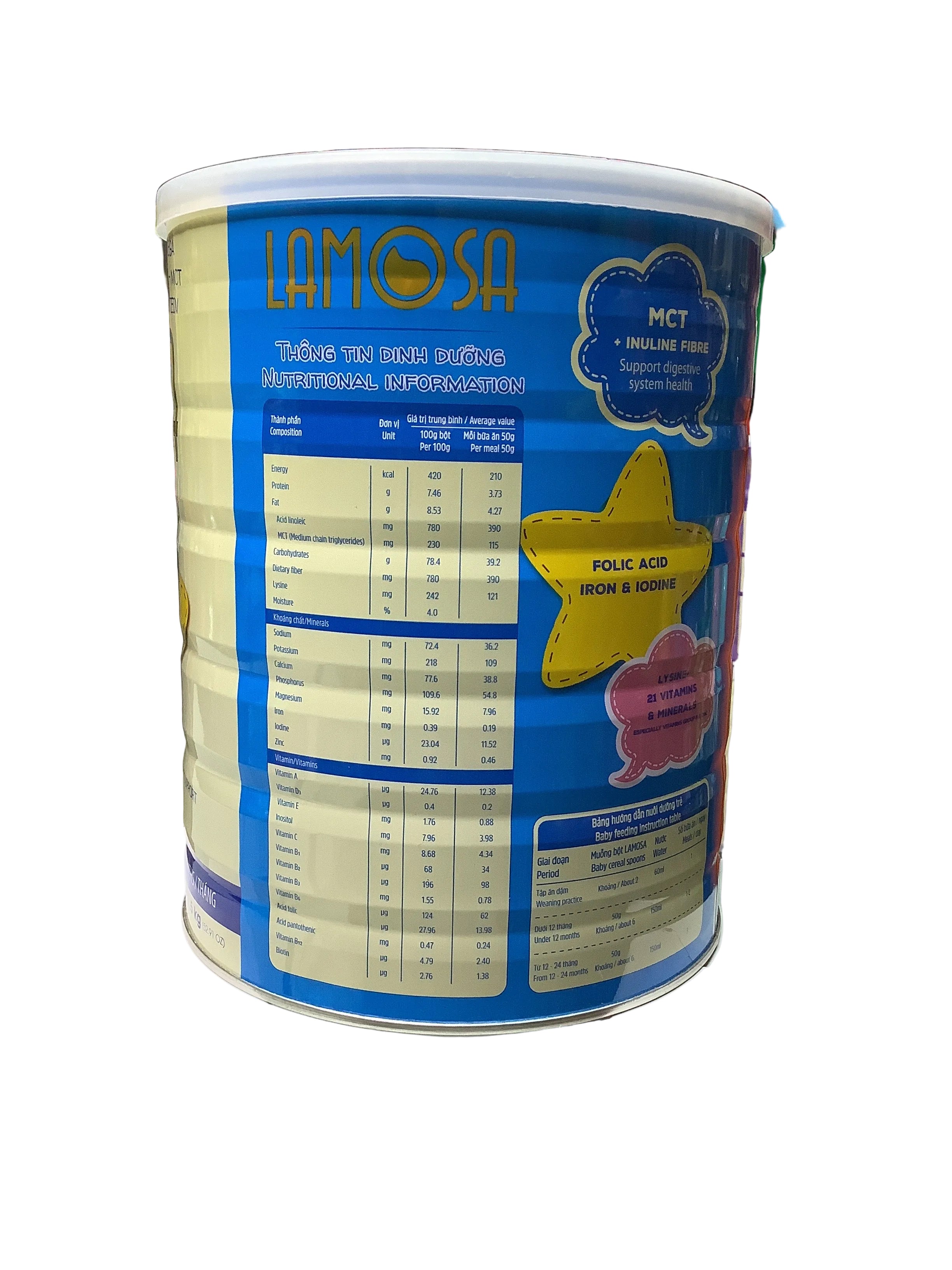 Lamosa Rice Banana Baby Cereal 1.5kg (6-24 Months)