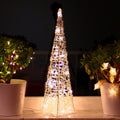 Pyramid Christmas Decor With LED Light (Red&white-Big Pinnacle)