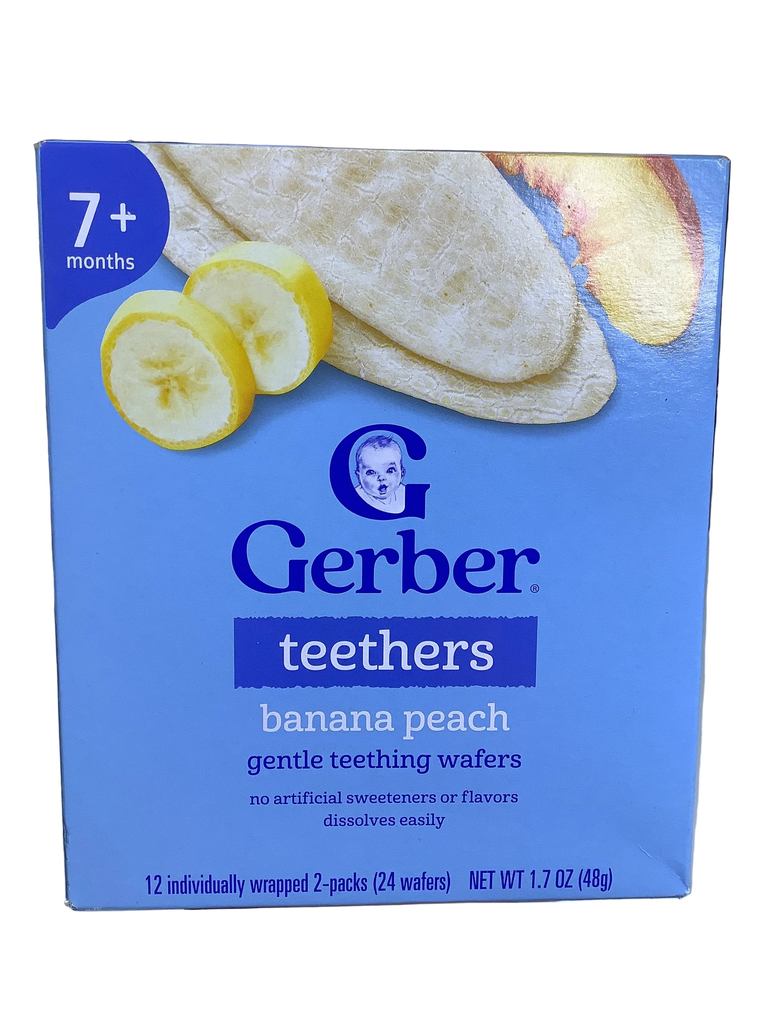 Gerber Teethers Banana Peach (Teething Wafers) 48g
