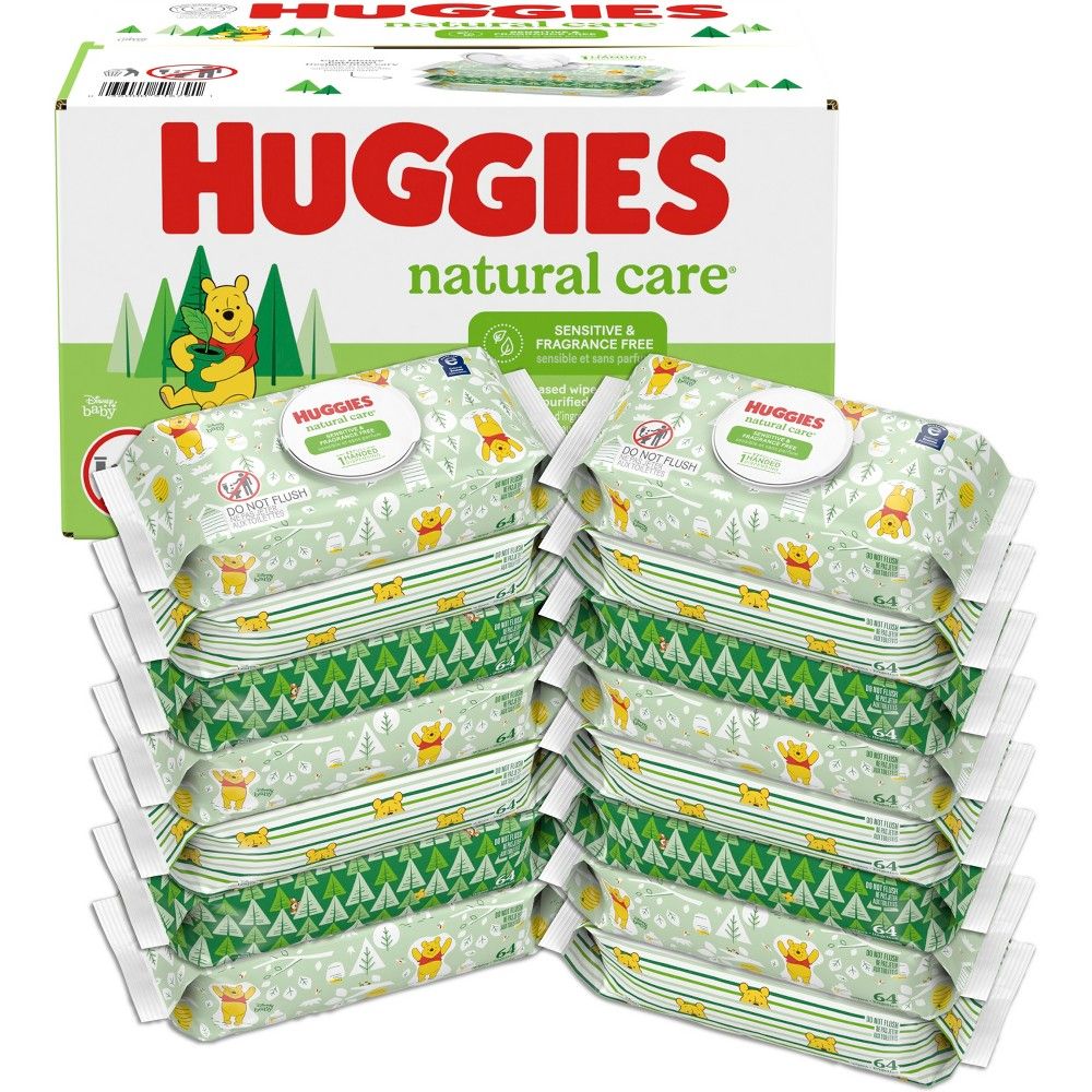 Huggies Natural Care Baby Wipes U.S(64 wipes)