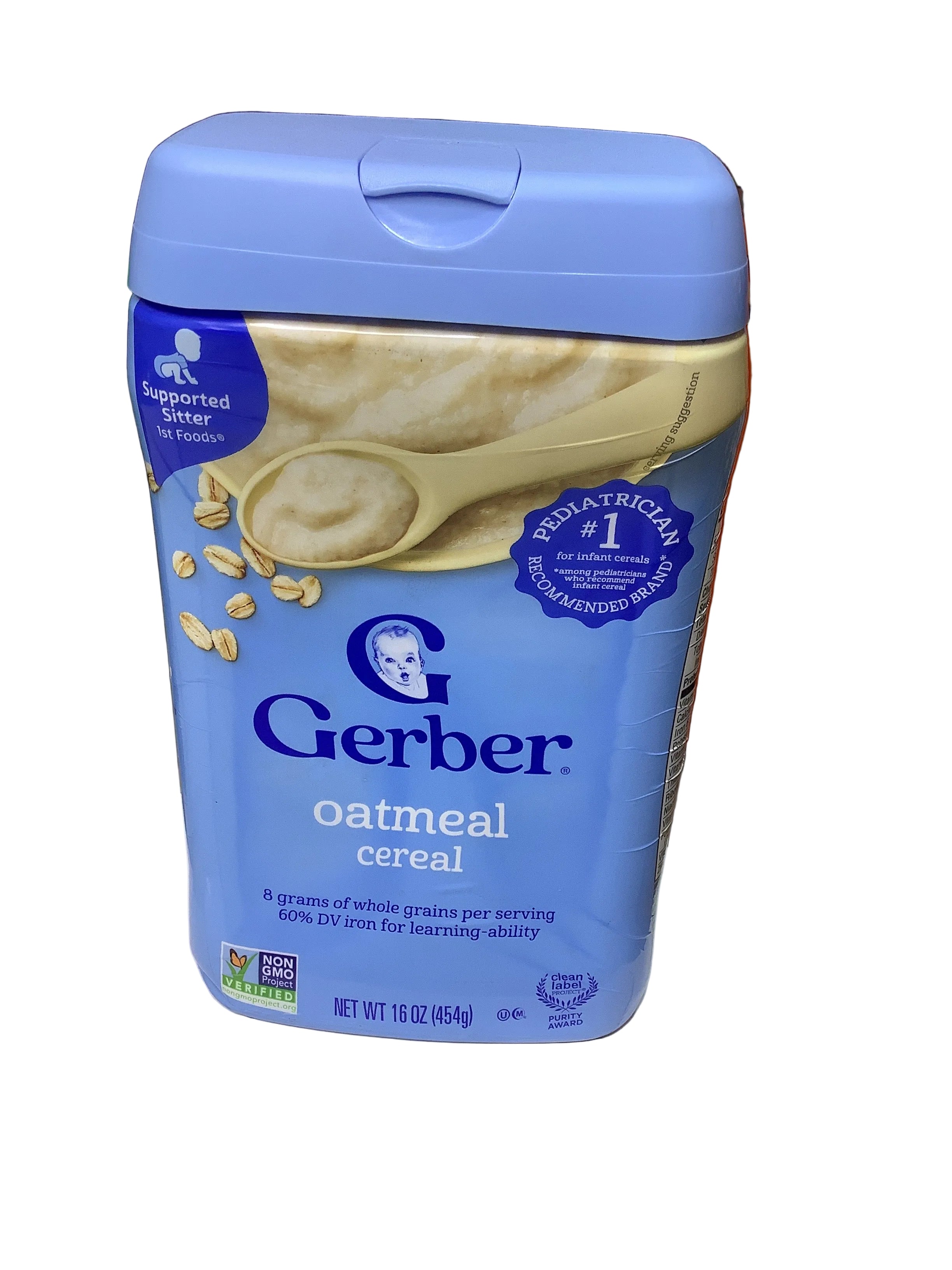 Gerber Oatmeal Whole Grains Baby Cereal (454g)