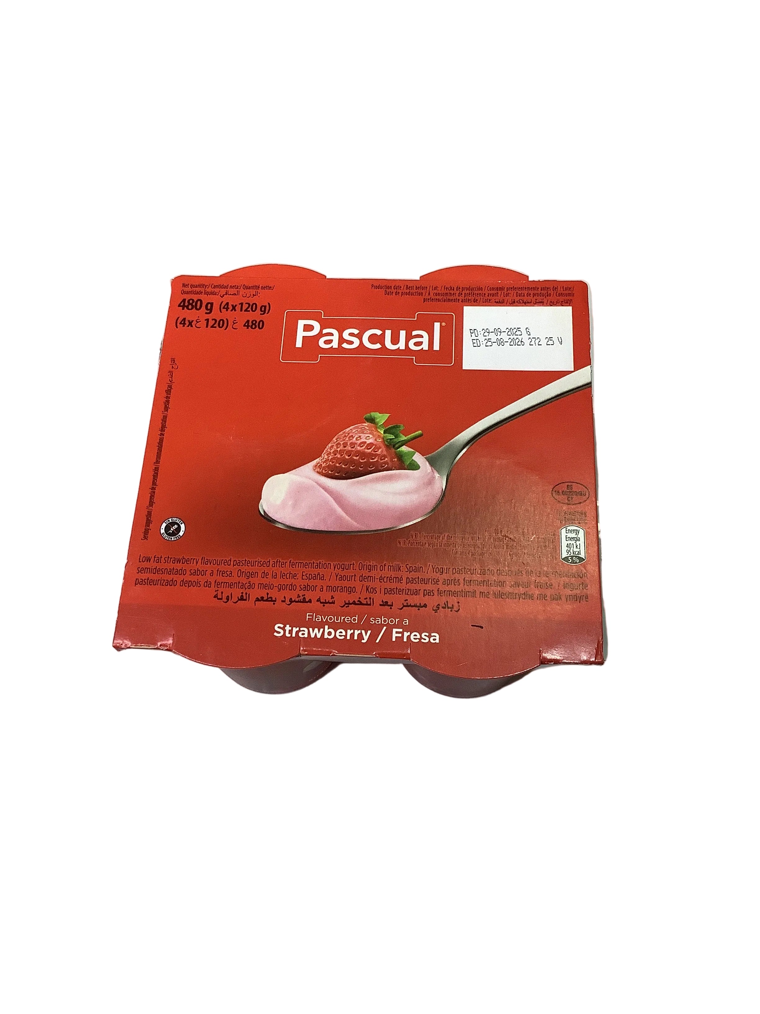 Pascual Strawberry Flavoured 480g (4 pk)