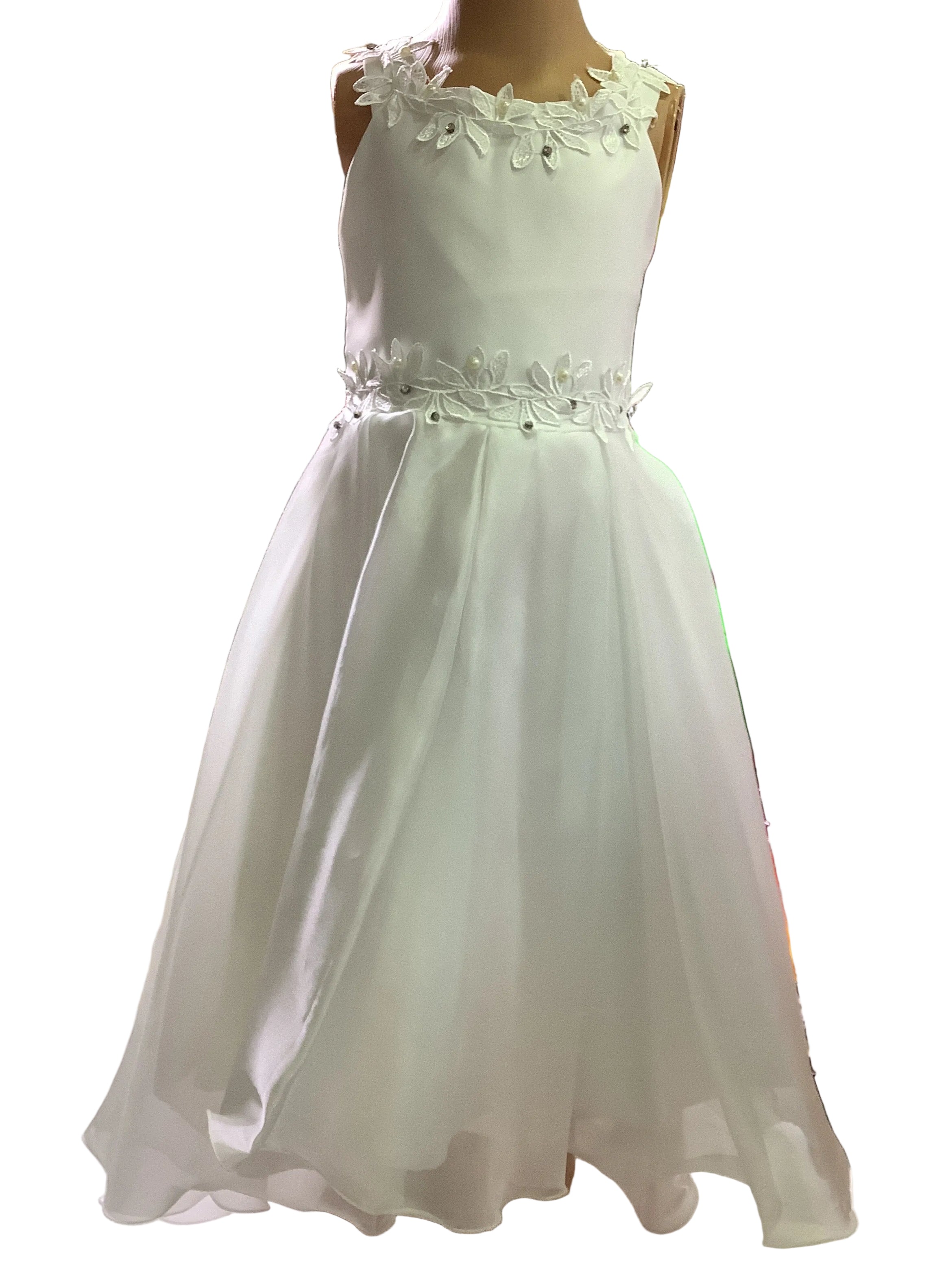 WHITE GIRLS DRESS
