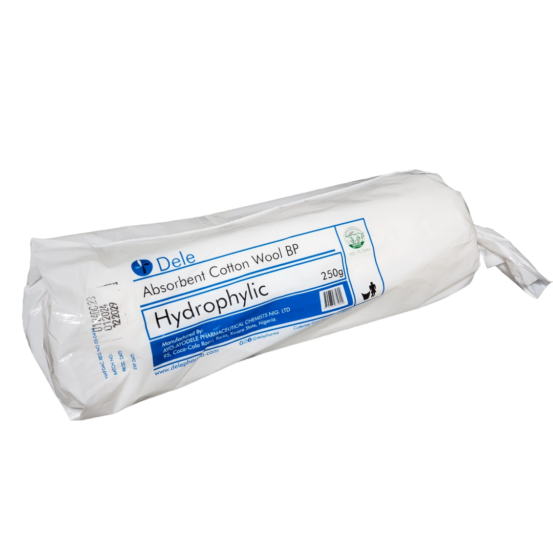 Dele Absorbent Cotton Wool BP 250g
