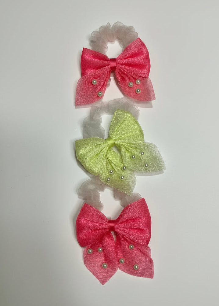 Huayingbingfen Flower Colorful Girls Hair Bead