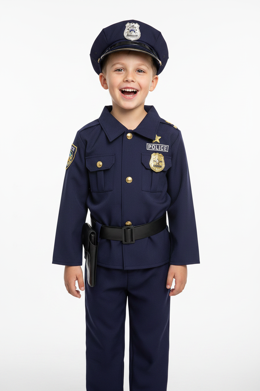 Xin Yu Special Police Kids Costume(American Costume).