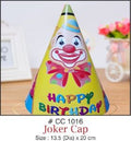 Joker paper birthday cap