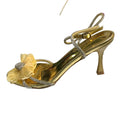 Public Desire Girl's Gold Sandal Heel.