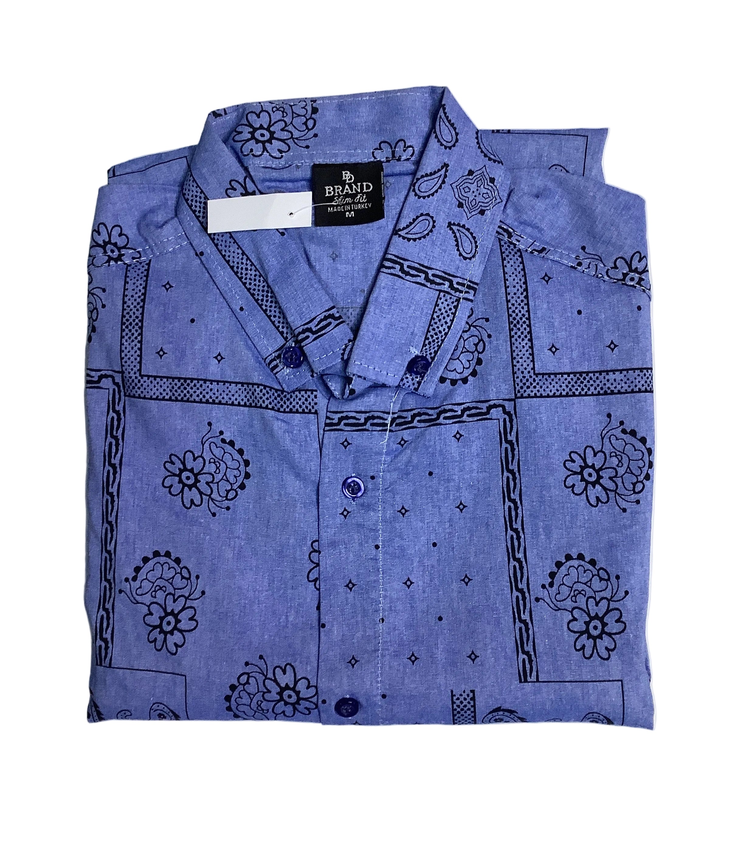 Brand Slim Fit Long Sleeve Shirt
