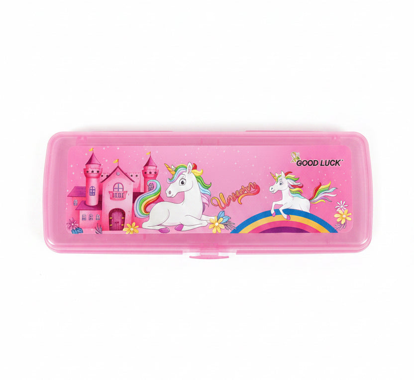Good Luck Stationery Transparent Pencils Case(Squer)
