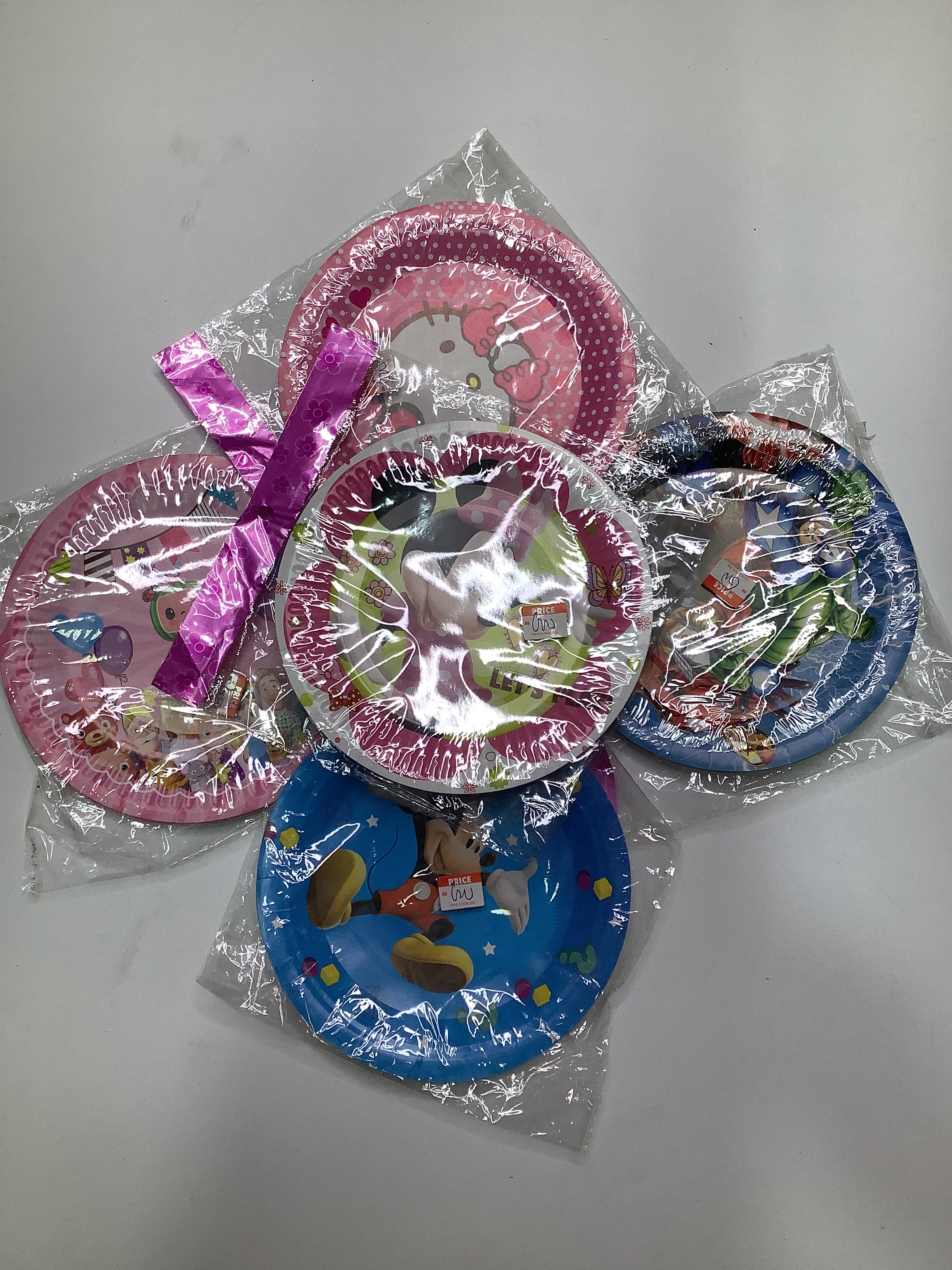 Character Disposable Plates (Small)