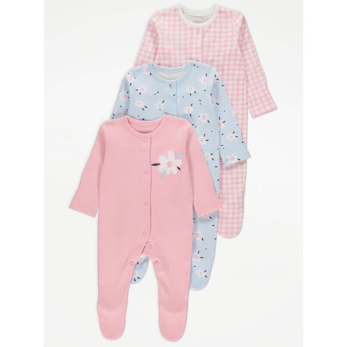 George 3in1 Overall Baby Sleep Suits (0-3months)