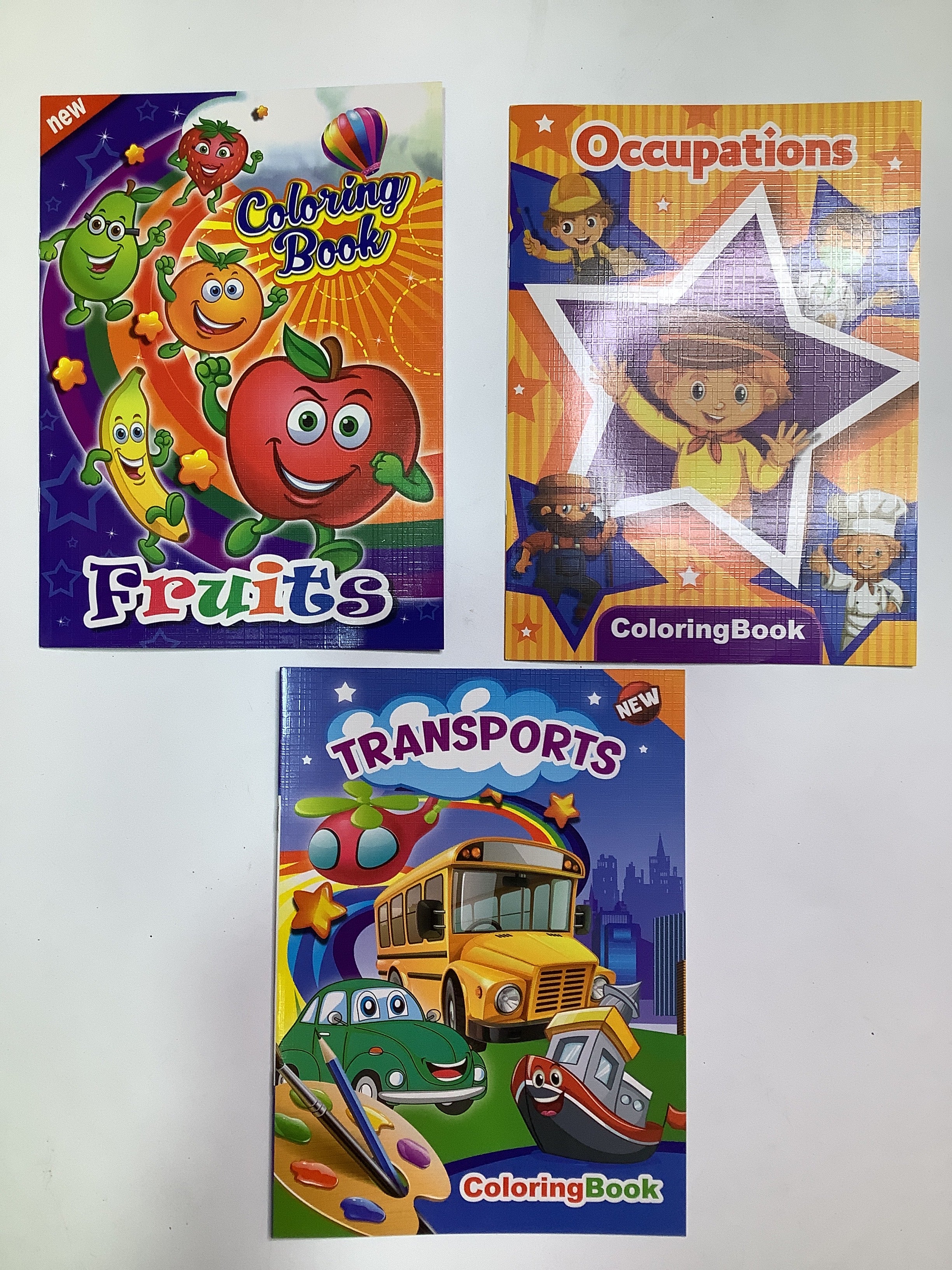 Transport Colouring Book.