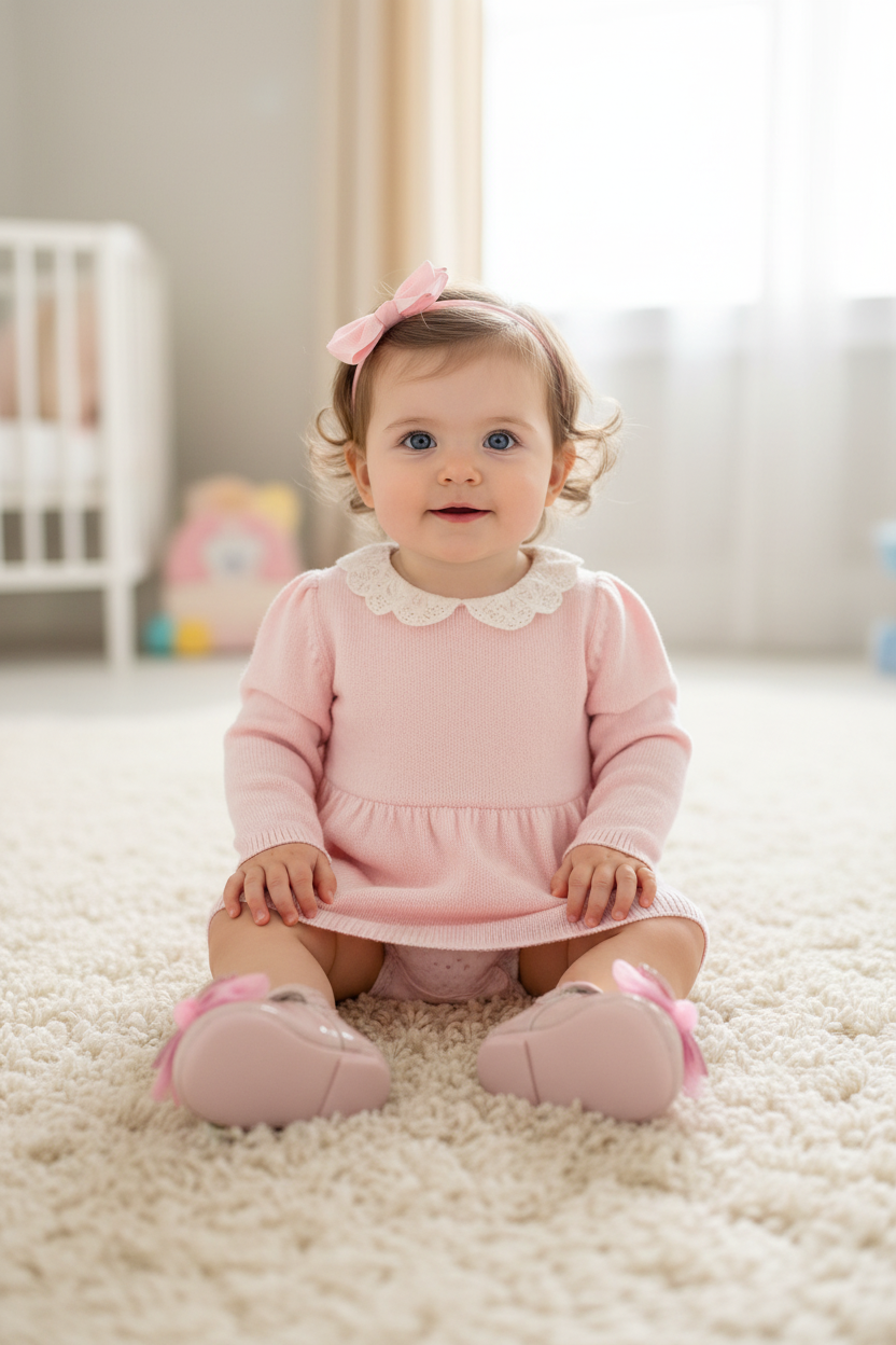 Baby Girls Shoes With Bow