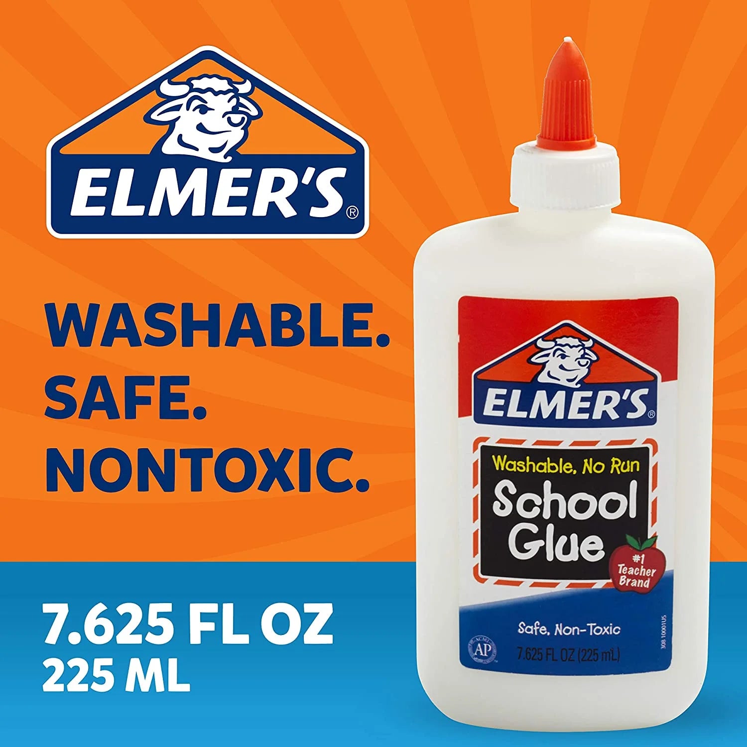 Elmer's School Glue (Washable, No Run)