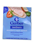 Gerber Teethers Strawberry Apple Spinach (Baby Teething Wafers) 48g