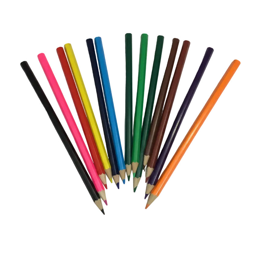12 colour pencils(Big Pack)