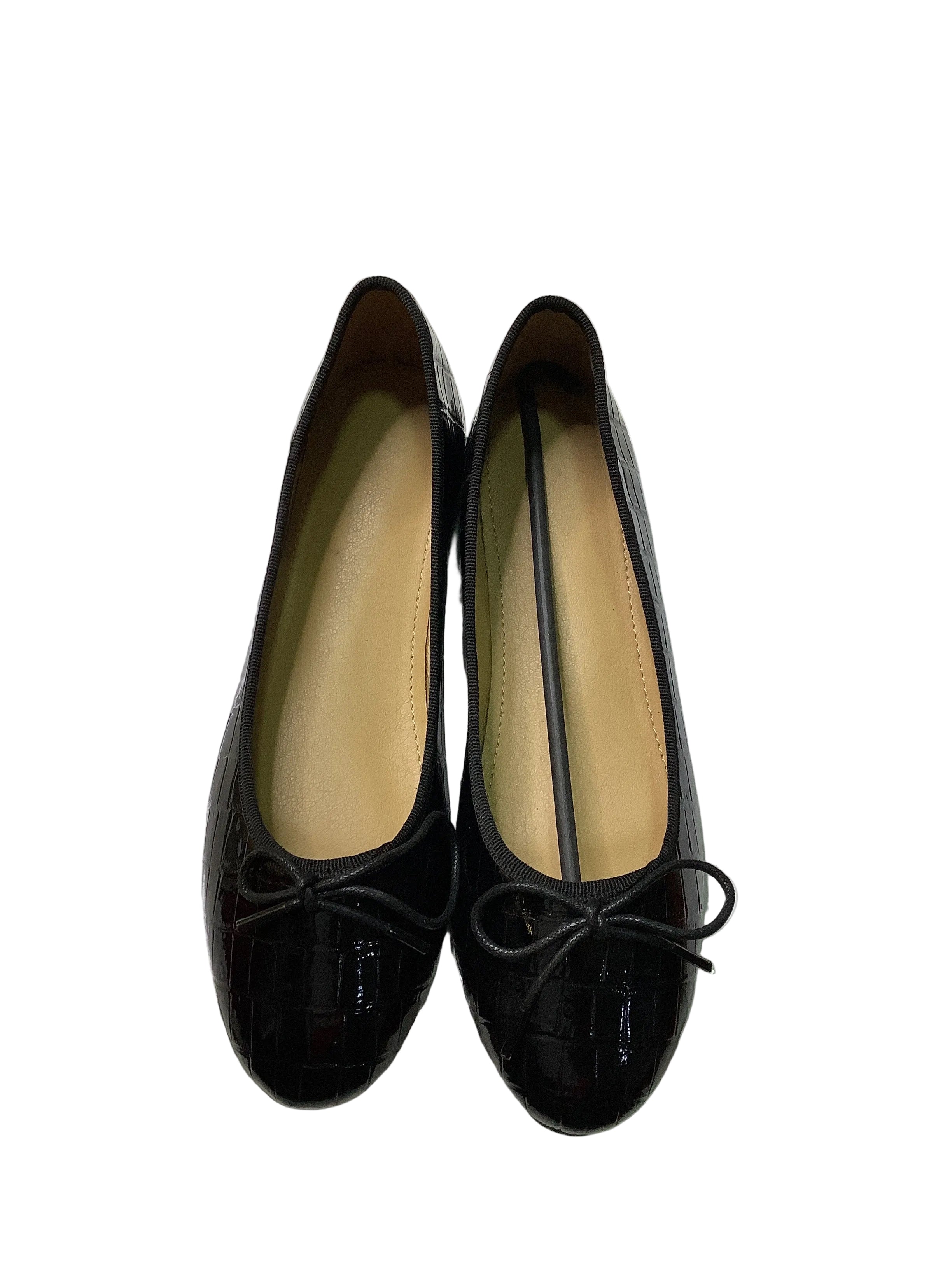 Black Flat Cover Shoe.