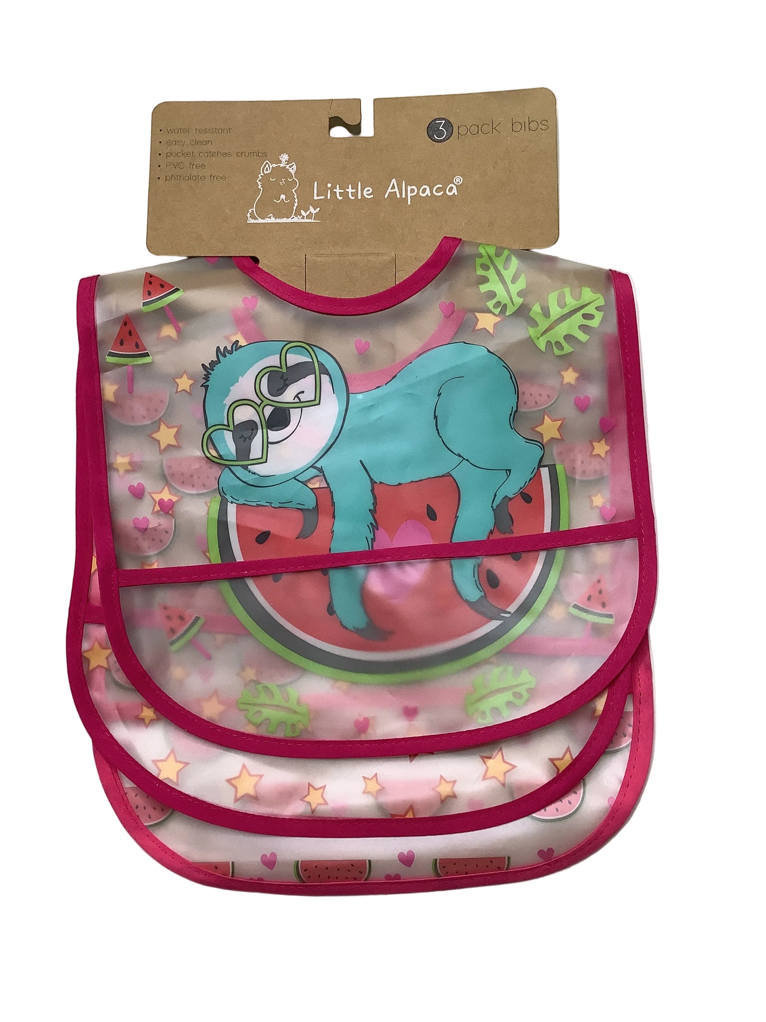 Little Alpaca 3 Pack Bibs.