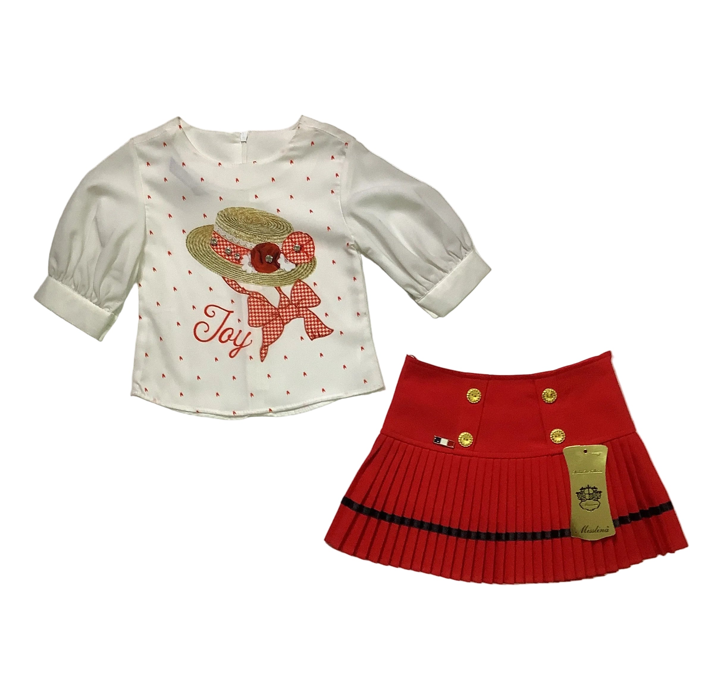 Misslina Rose Girls 2 Piece Set Skirt & Top