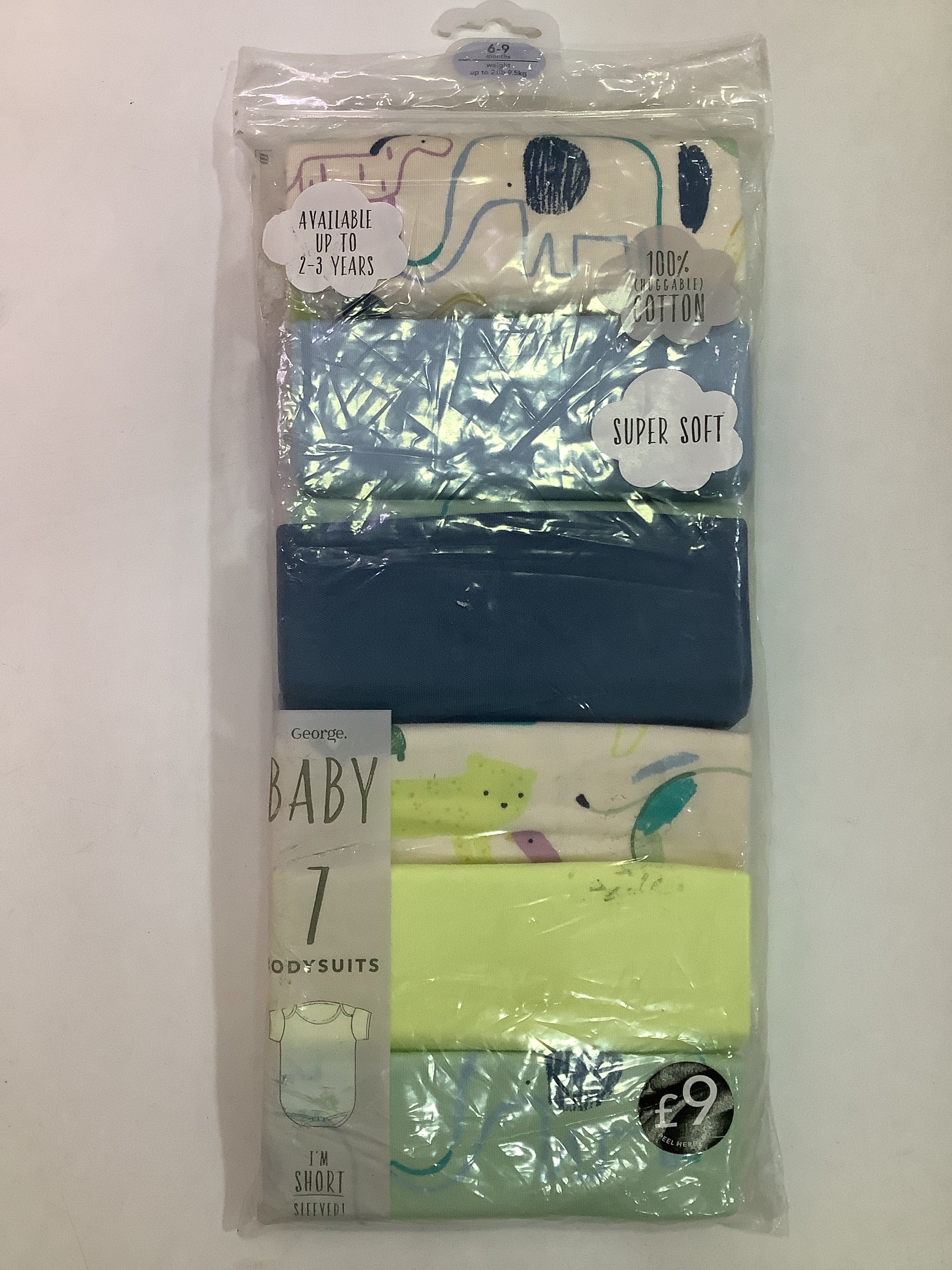 George 7in1 Baby Bodysuit (6-9months)