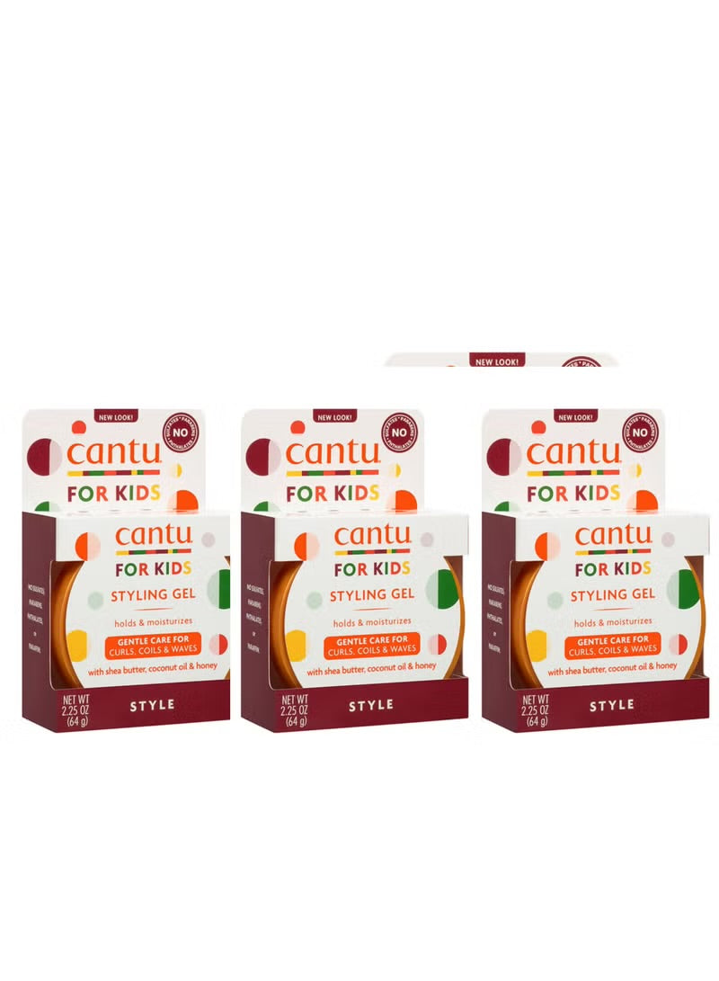 Cantu For Kids Styling Gel (Gentle Care For Curls, Coils & Waves).64G
