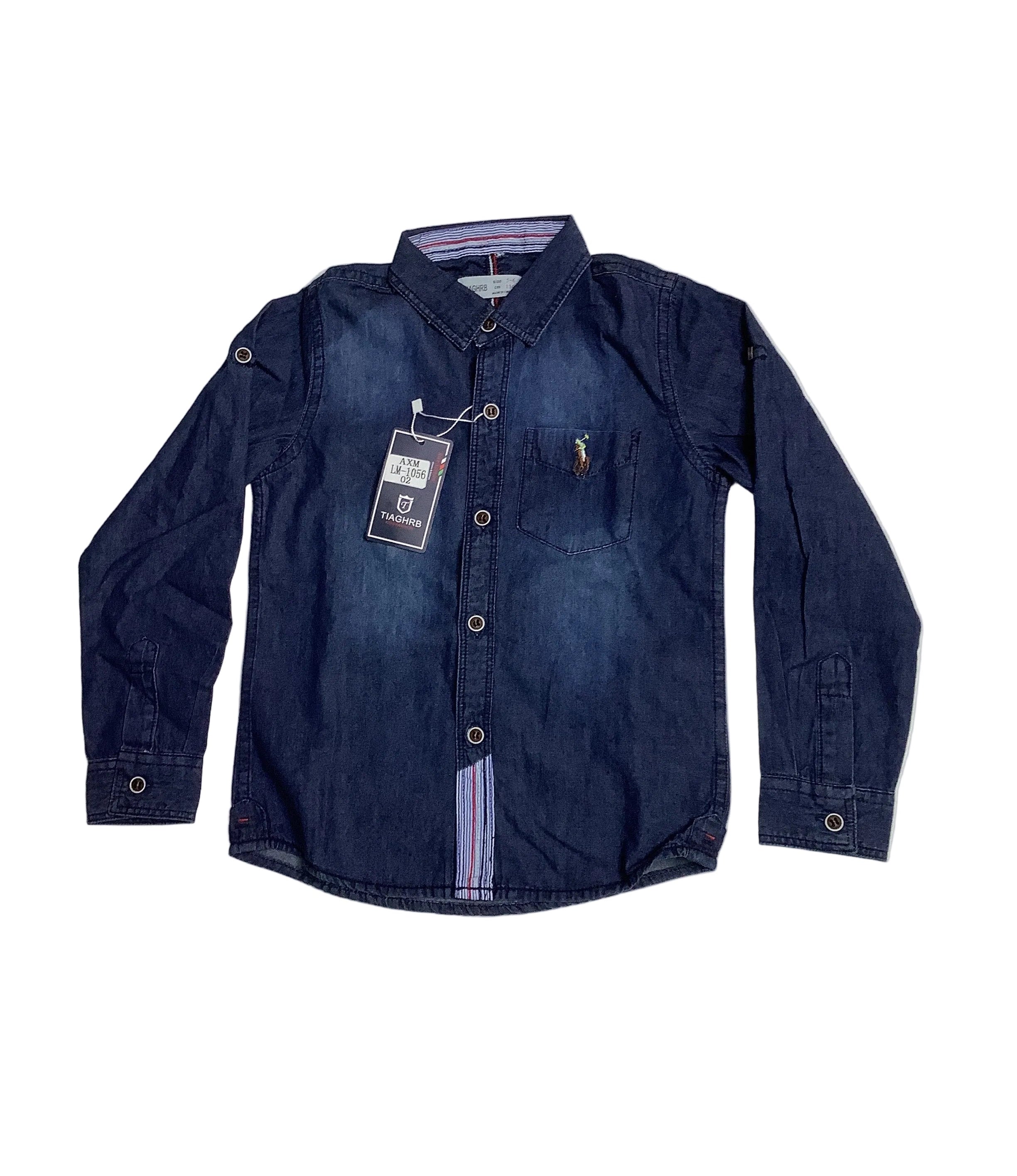 Tiaghrb Kids Long Sleeve Shirt(Style:LM-1056)